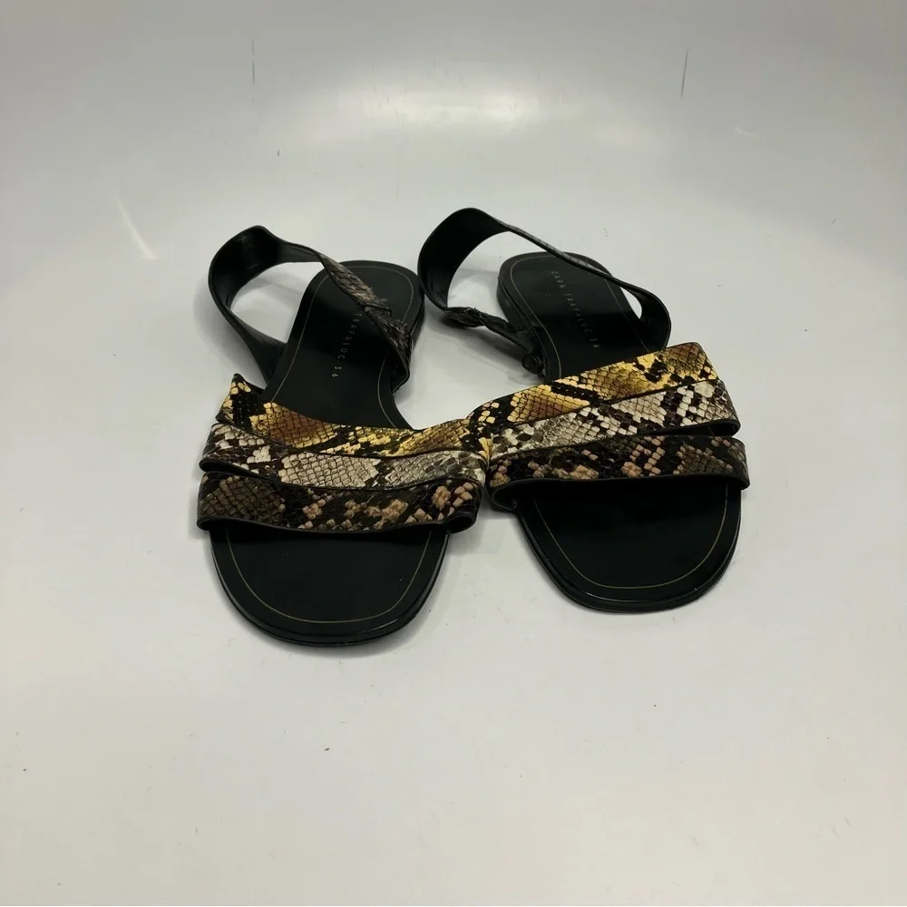 Zara snake skin Strappy Sandals‎ size 36 - Picture 4 of 8